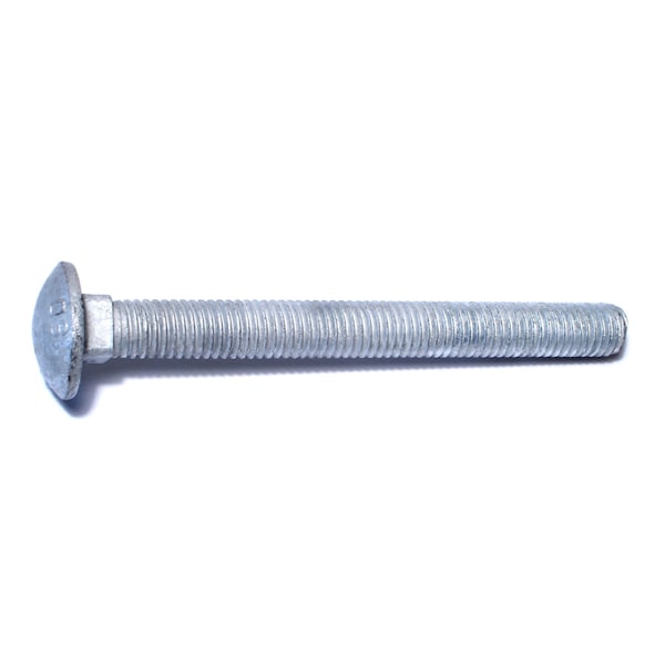Midwest Fastener Carriage Bolt, Square Neck, 13 (Coarse), 5 in L, Steel, Hot Dipped Galvanized, 3 PK 35283 - main